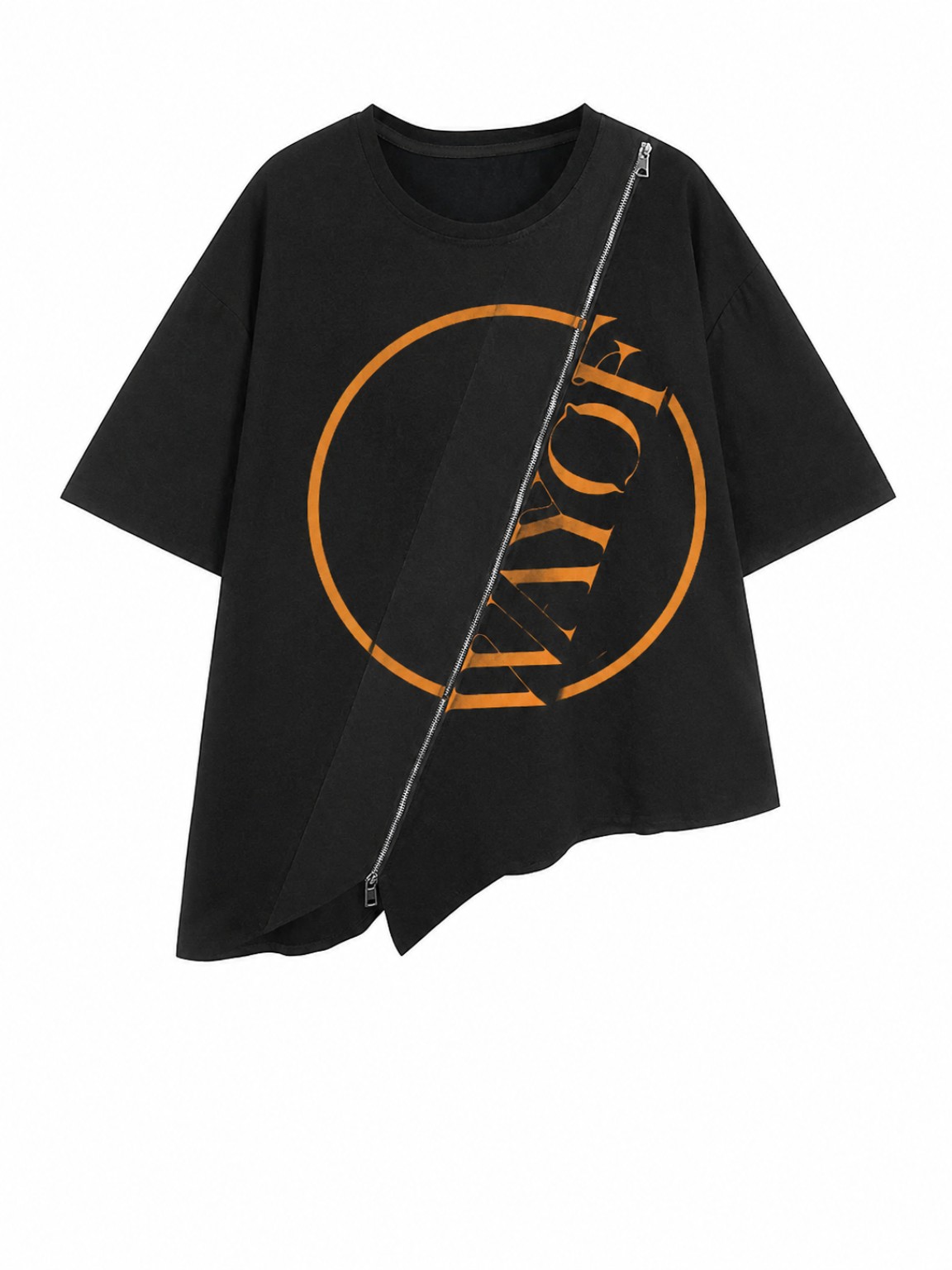 WAYOF asymmetric zip shirt